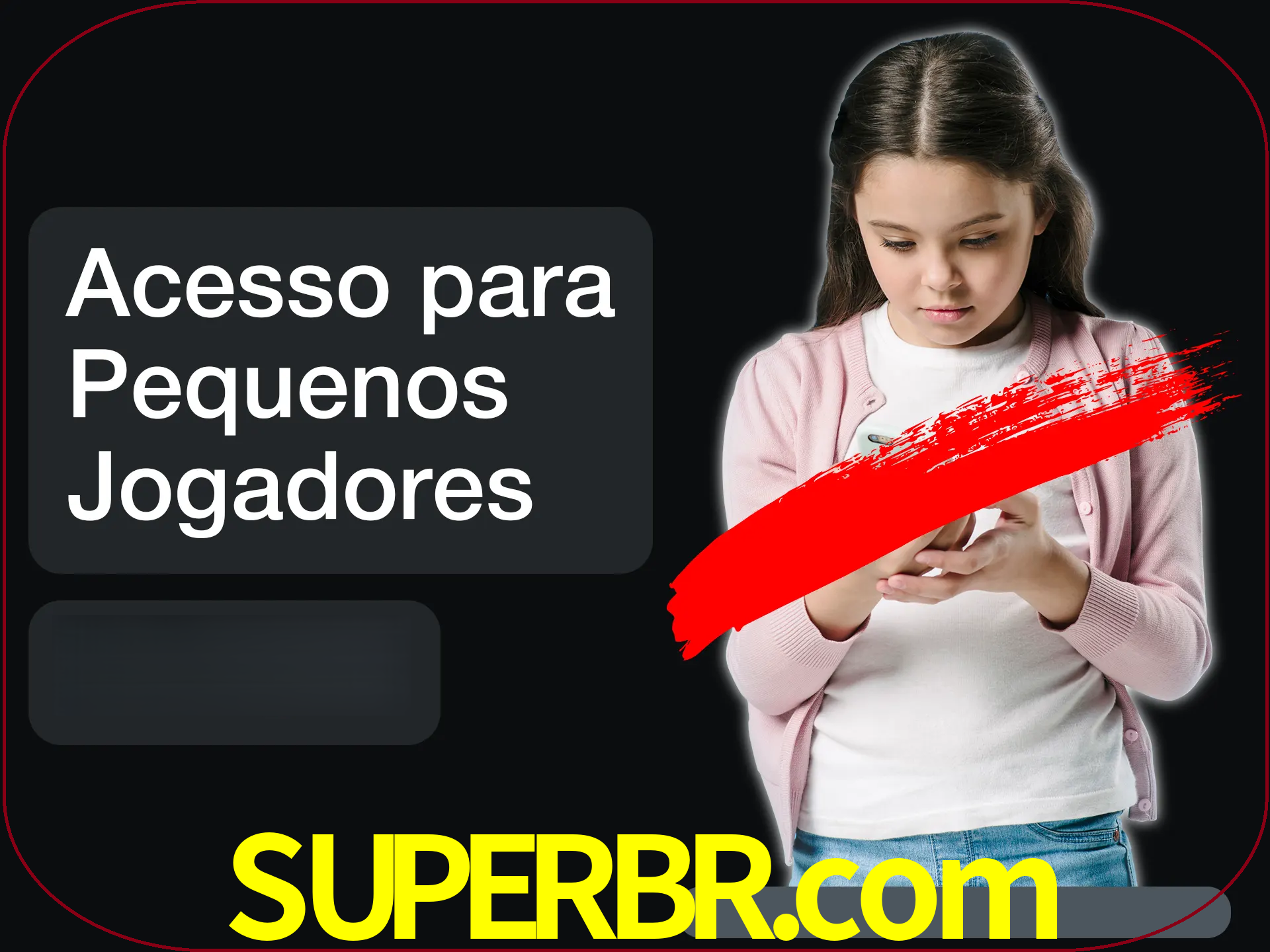 As crianças não podem jogar jogos de cassino.